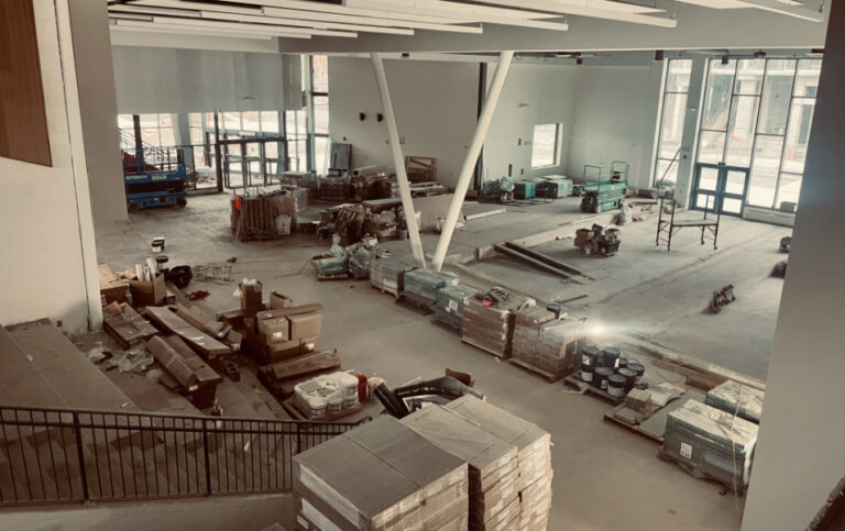 Top view of student atrium